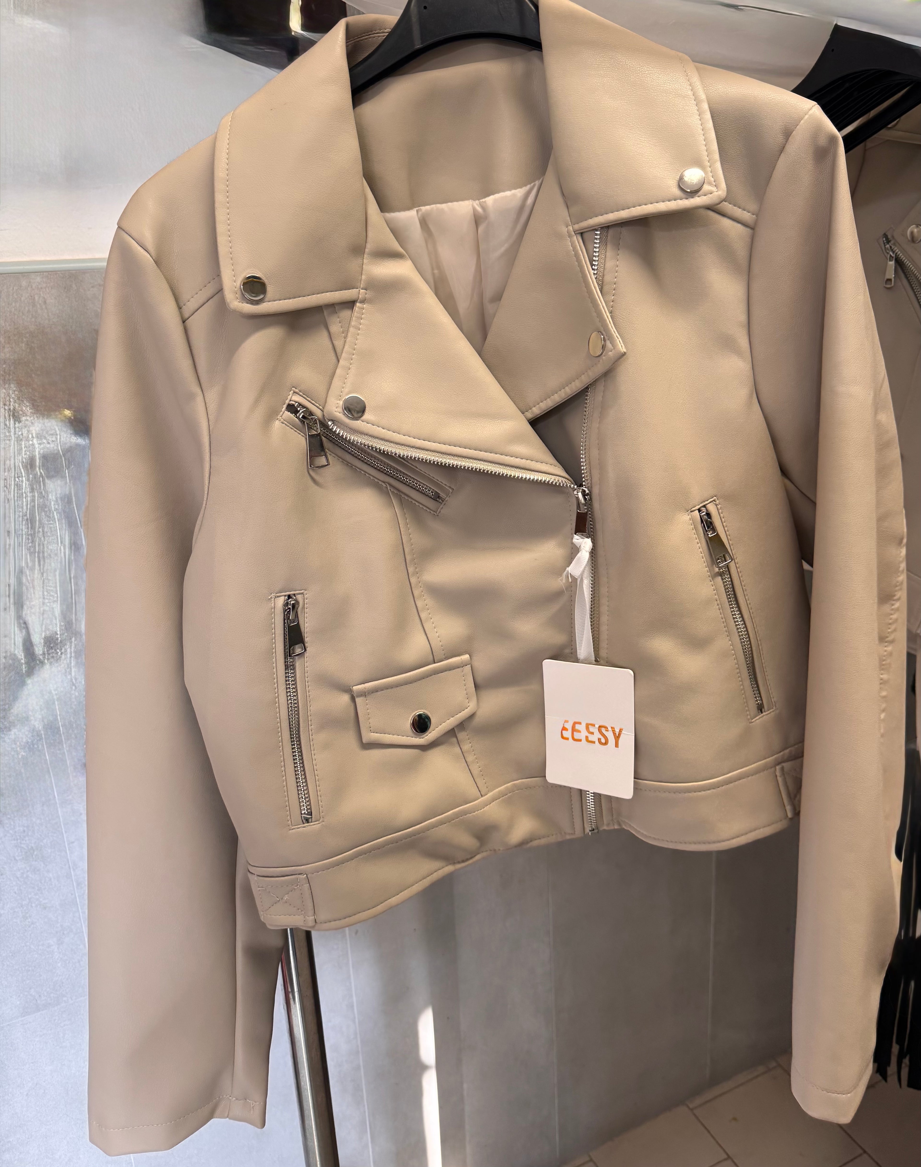 GIACCA CHIODO ECOPELLE ISCHIA