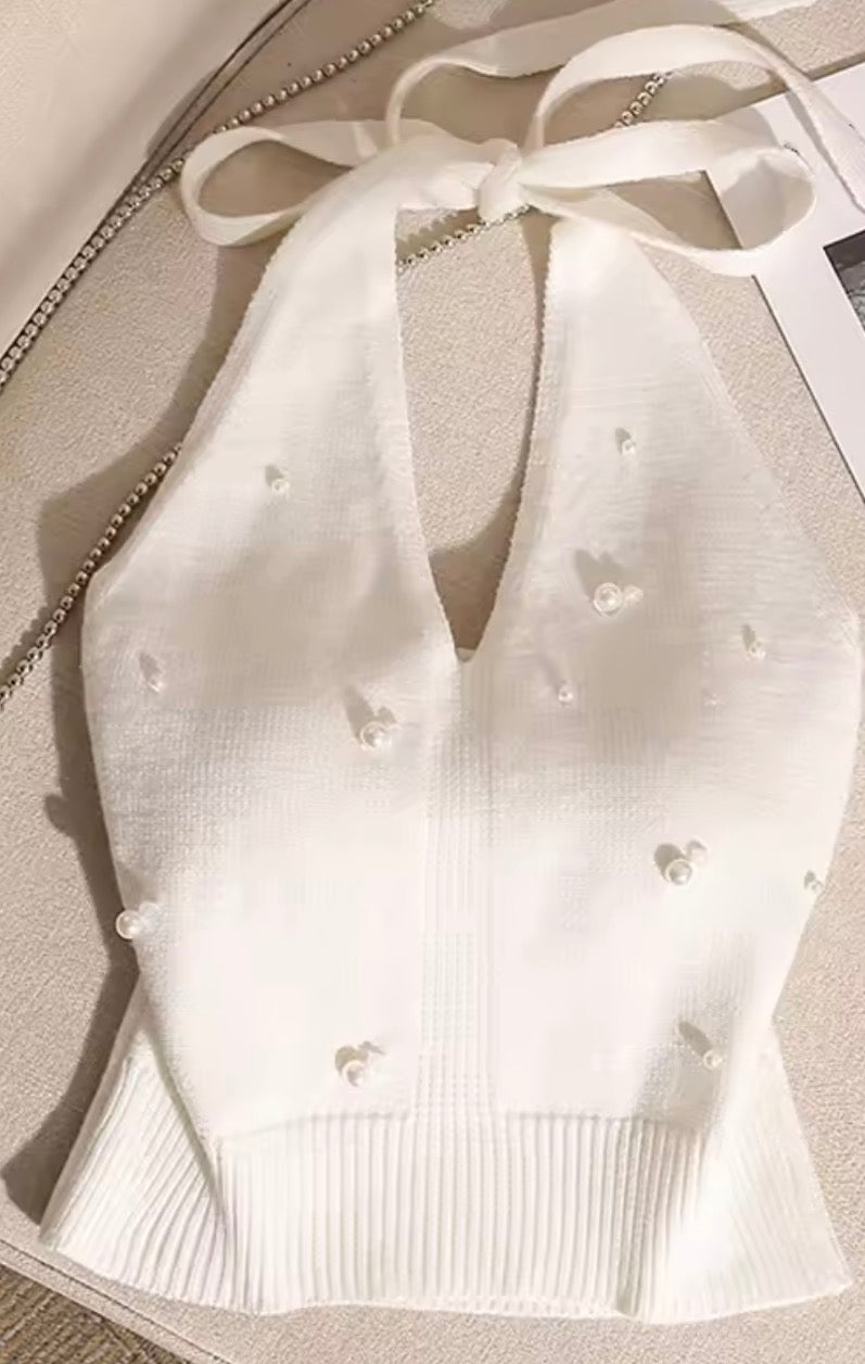TOP HALTER PERLA